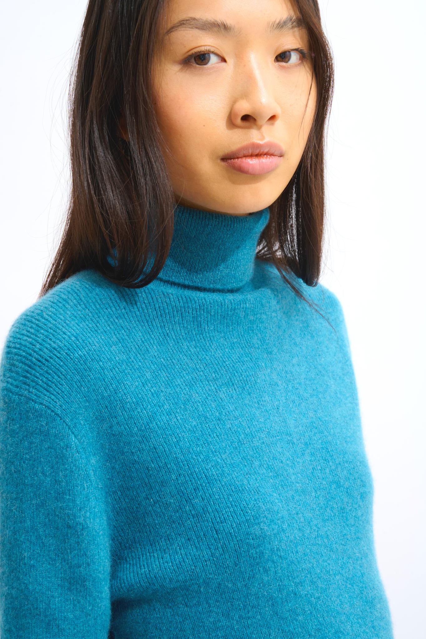 SUZIE Rollkragenpullover Ente meliert 100% Kaschmir