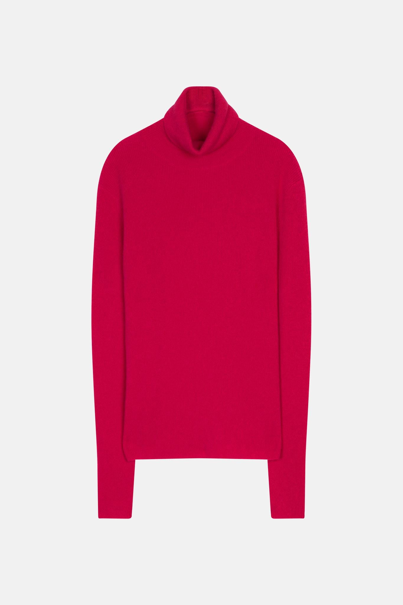 SUZIE Rollkragenpullover fuchsia 100% Kaschmir