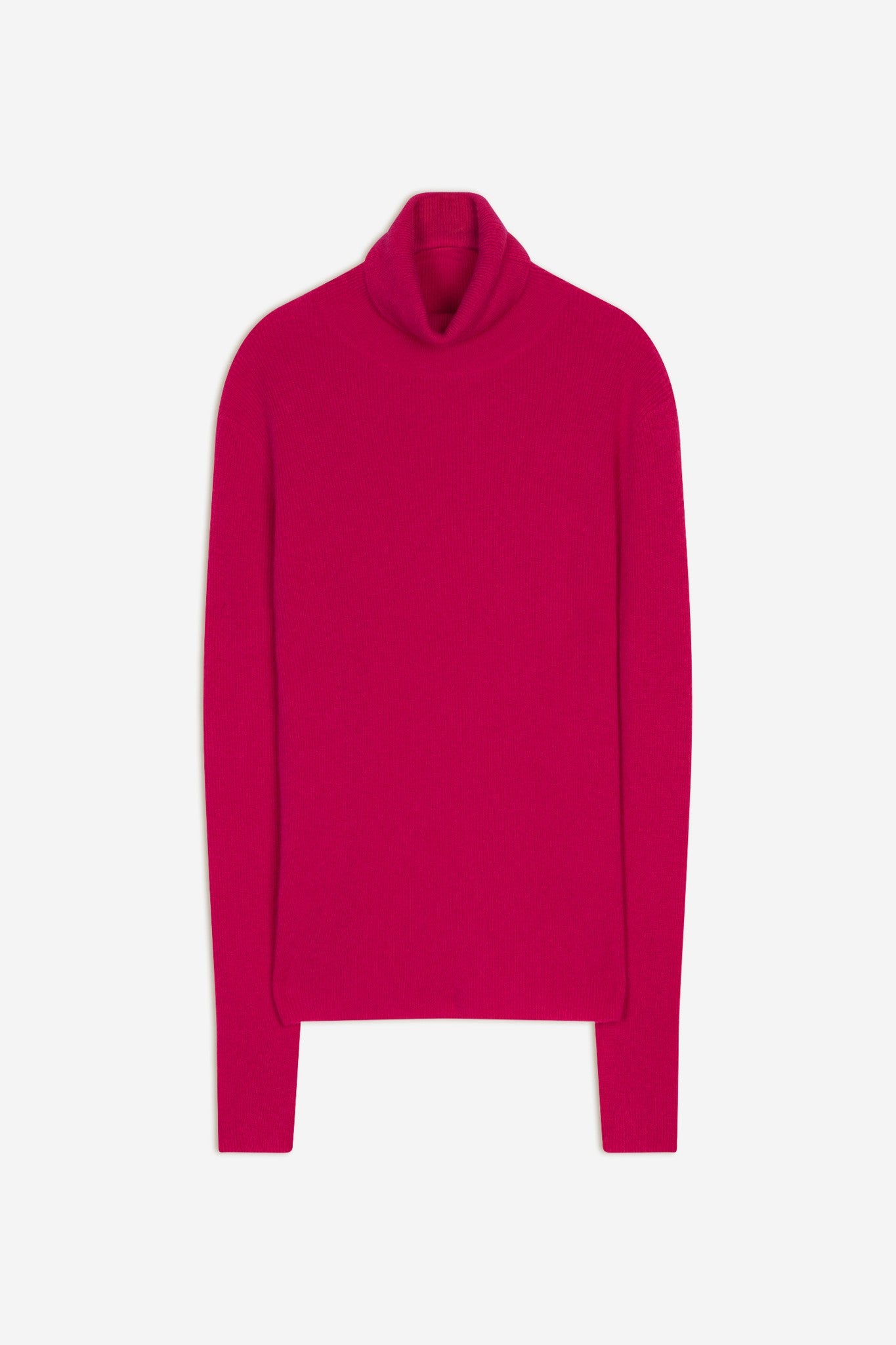 suzie pull col roulé fuchsia 100% cachemire