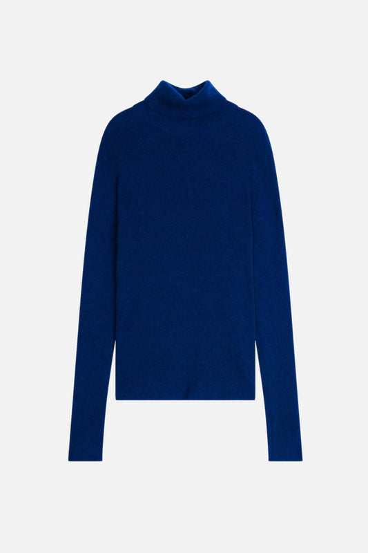 SUZIE ultramarine turtleneck sweater 100% cashmere