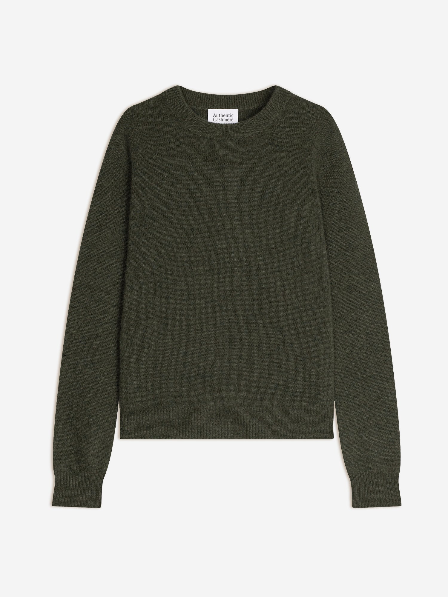 SYLOR pull col rond 4 fils army chiné 100% cachemire