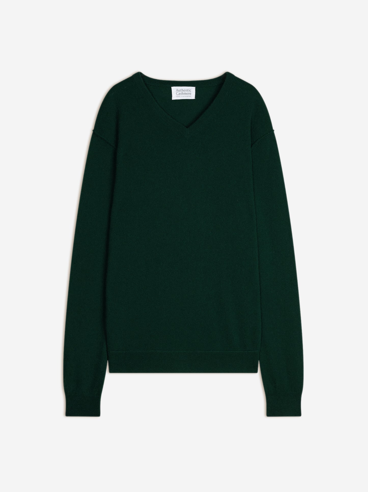 TIMEO pull col v cyprès 100% cachemire