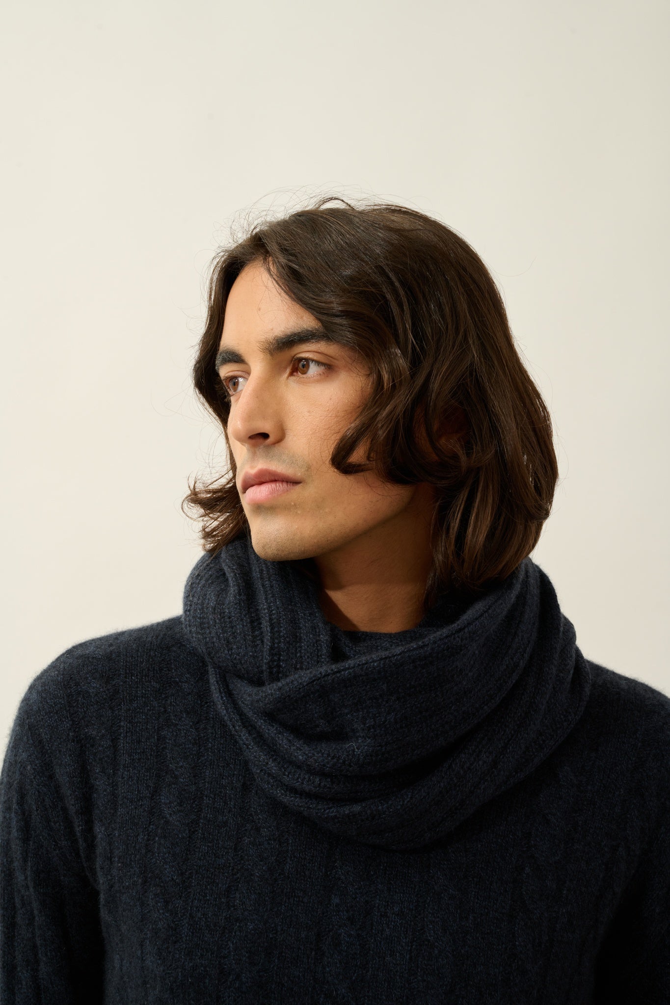 TOMMY tour de cou 4 fils caviar 100% cachemire