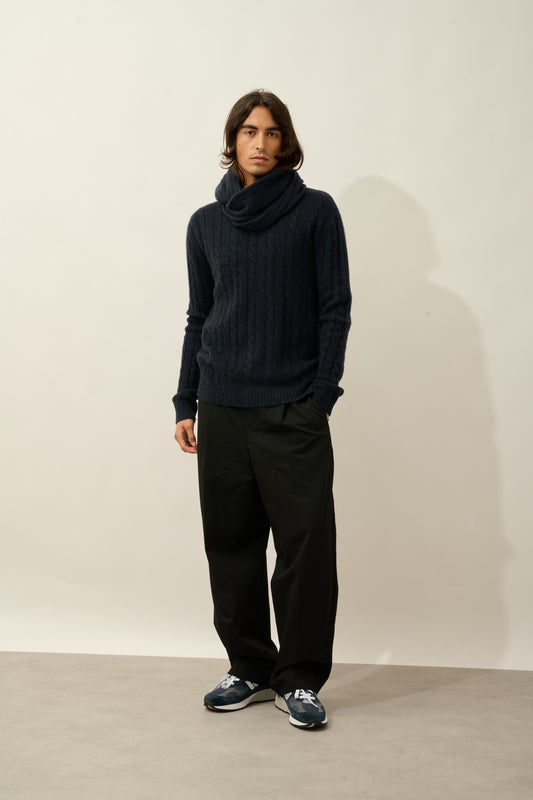 tommy tour de cou 4 fils caviar 100% cachemire