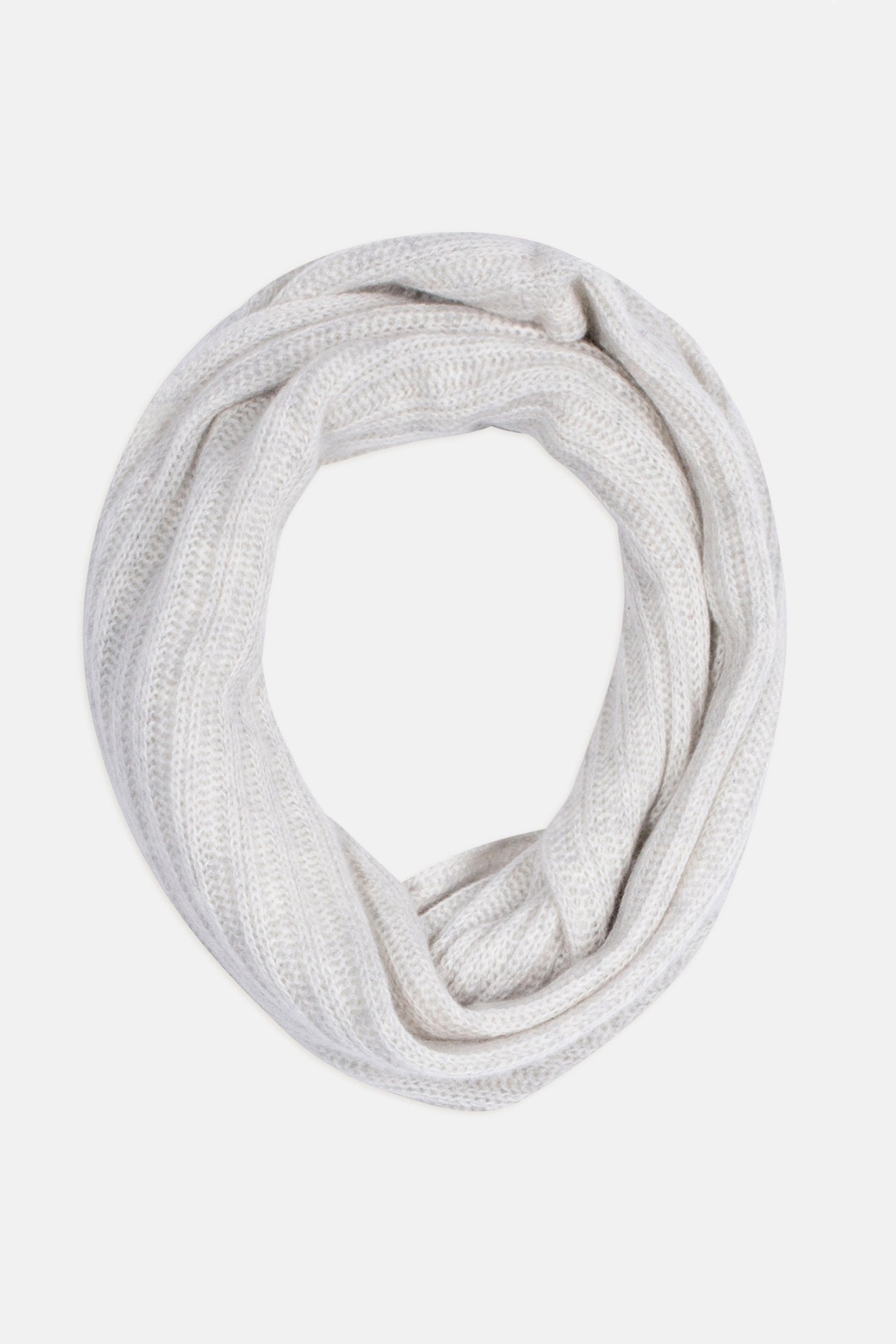 tommy tour de cou 4 fils gris perle chiné 100% cachemire