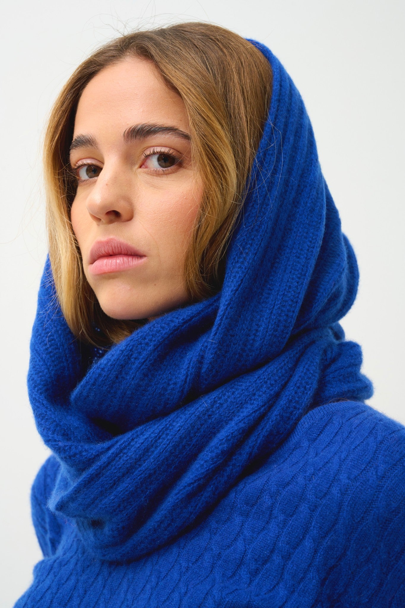 tommy tour de cou 4 fils outremer 100% cachemire