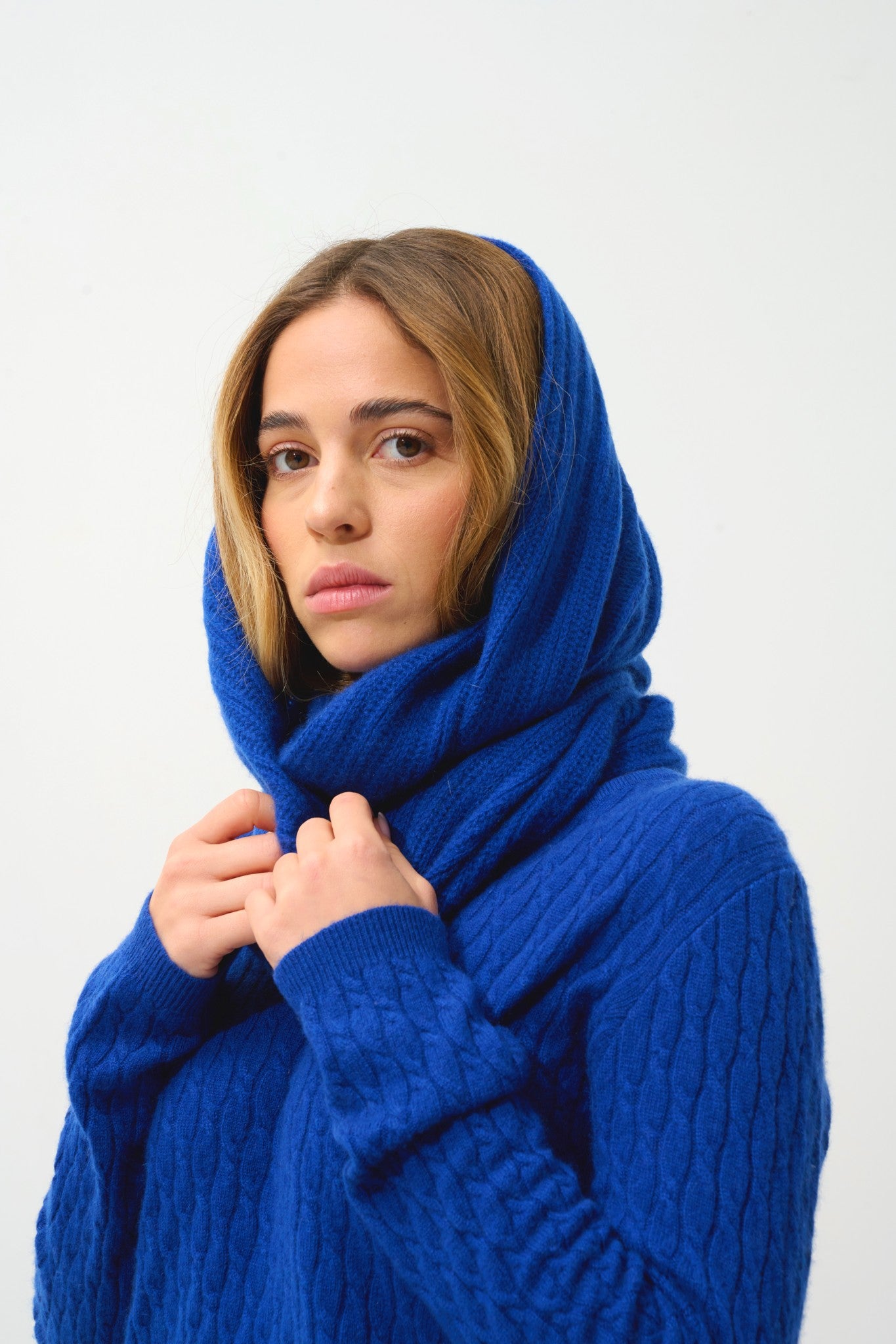 tommy tour de cou 4 fils outremer 100% cachemire