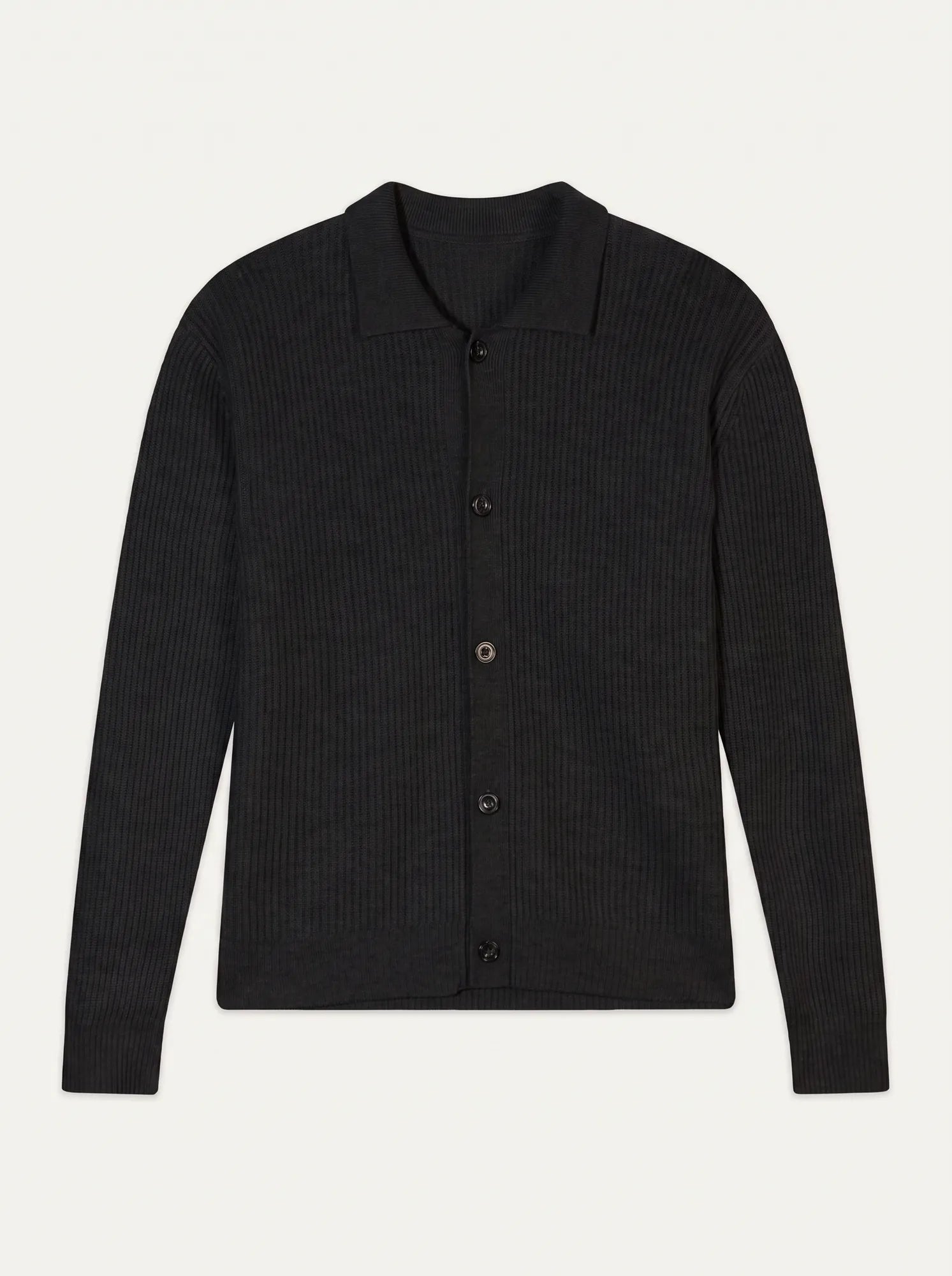 EVANS Veste Boutonnée Col Chemise 4 Fils Noir