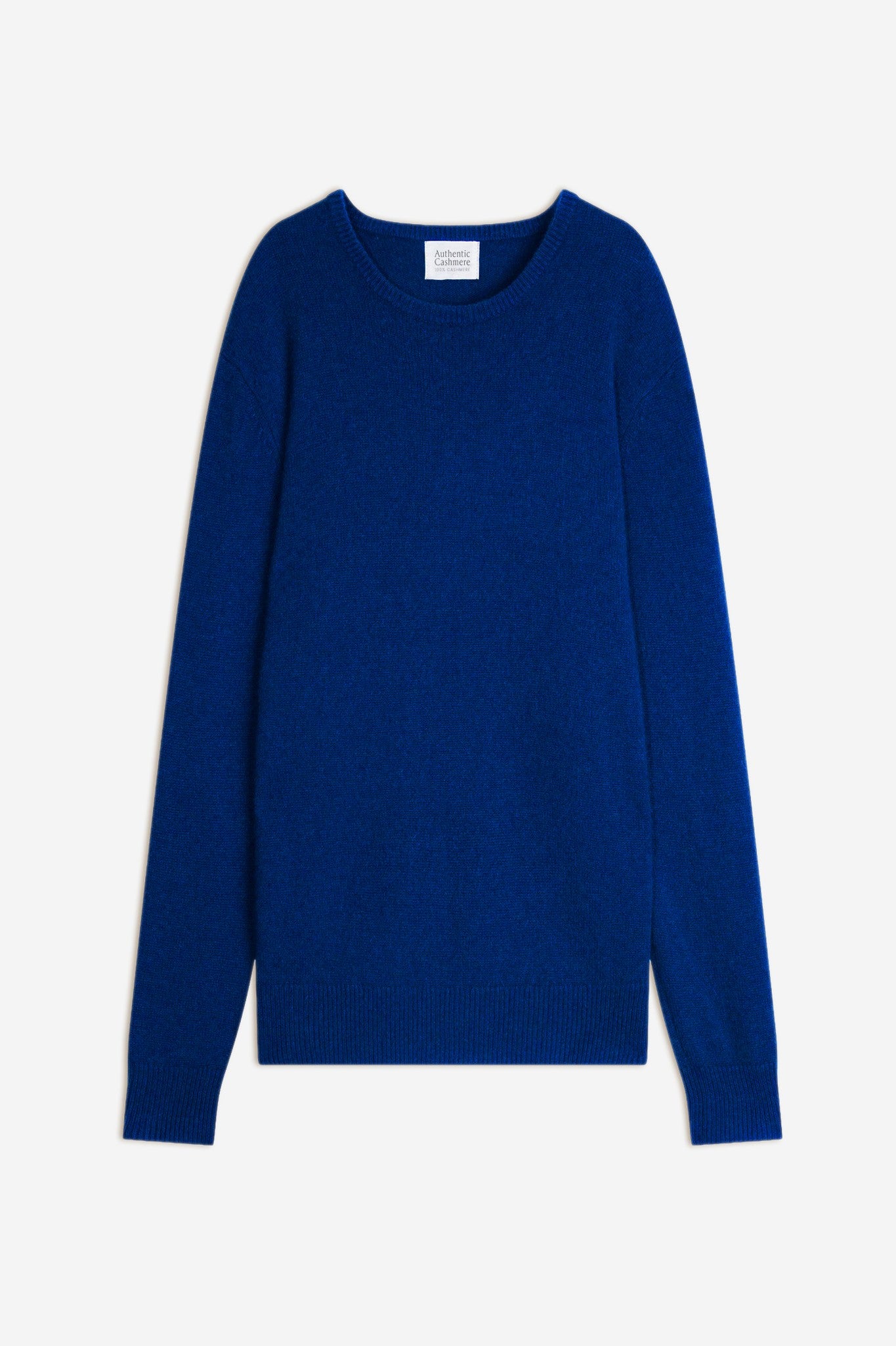 victo pull col rond 4 fils outremer 100% cachemire