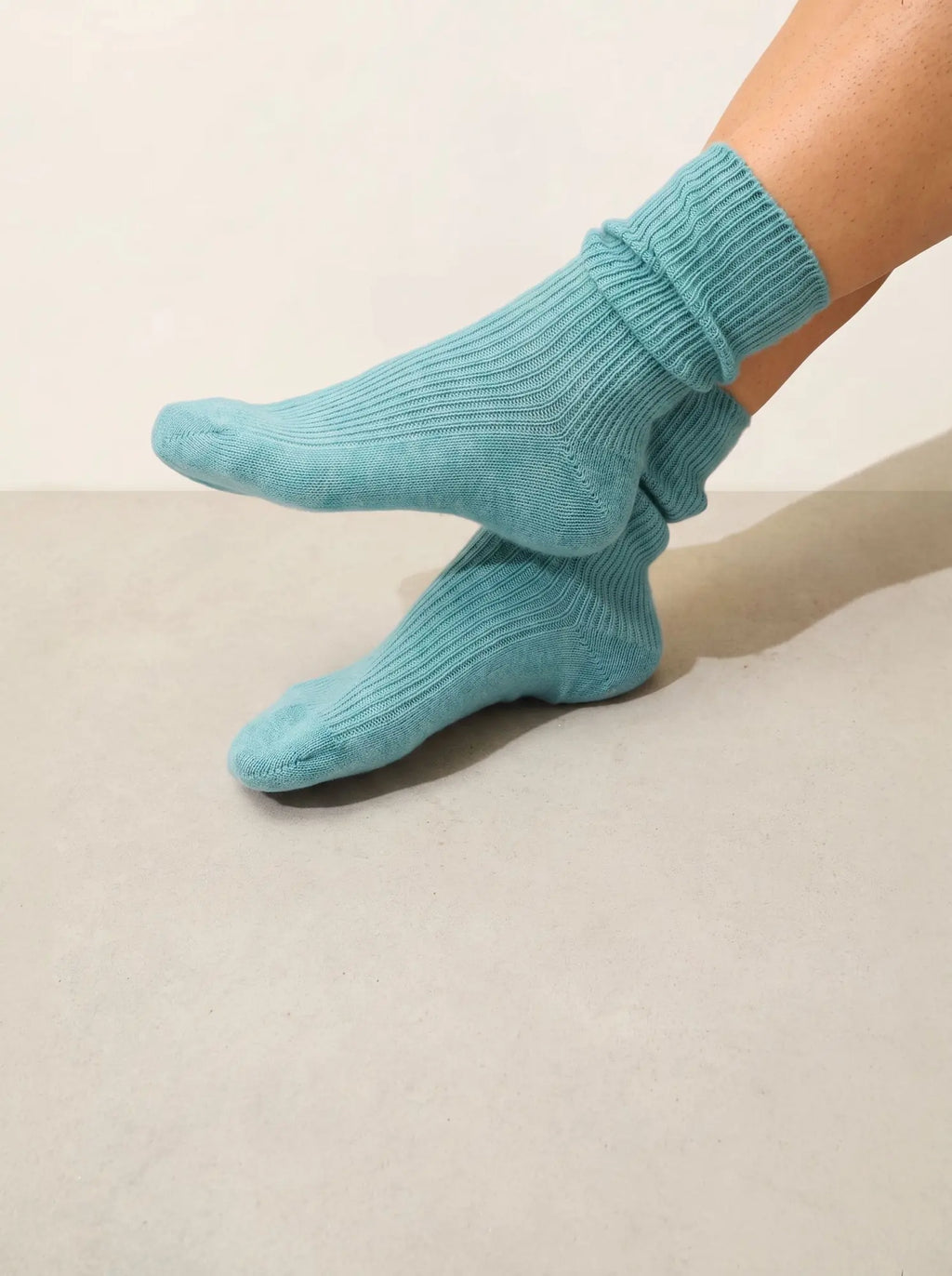 Chaussettes 4 Fils Vert Chiné