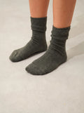 Chaussettes 4 Fils Kaki Chiné