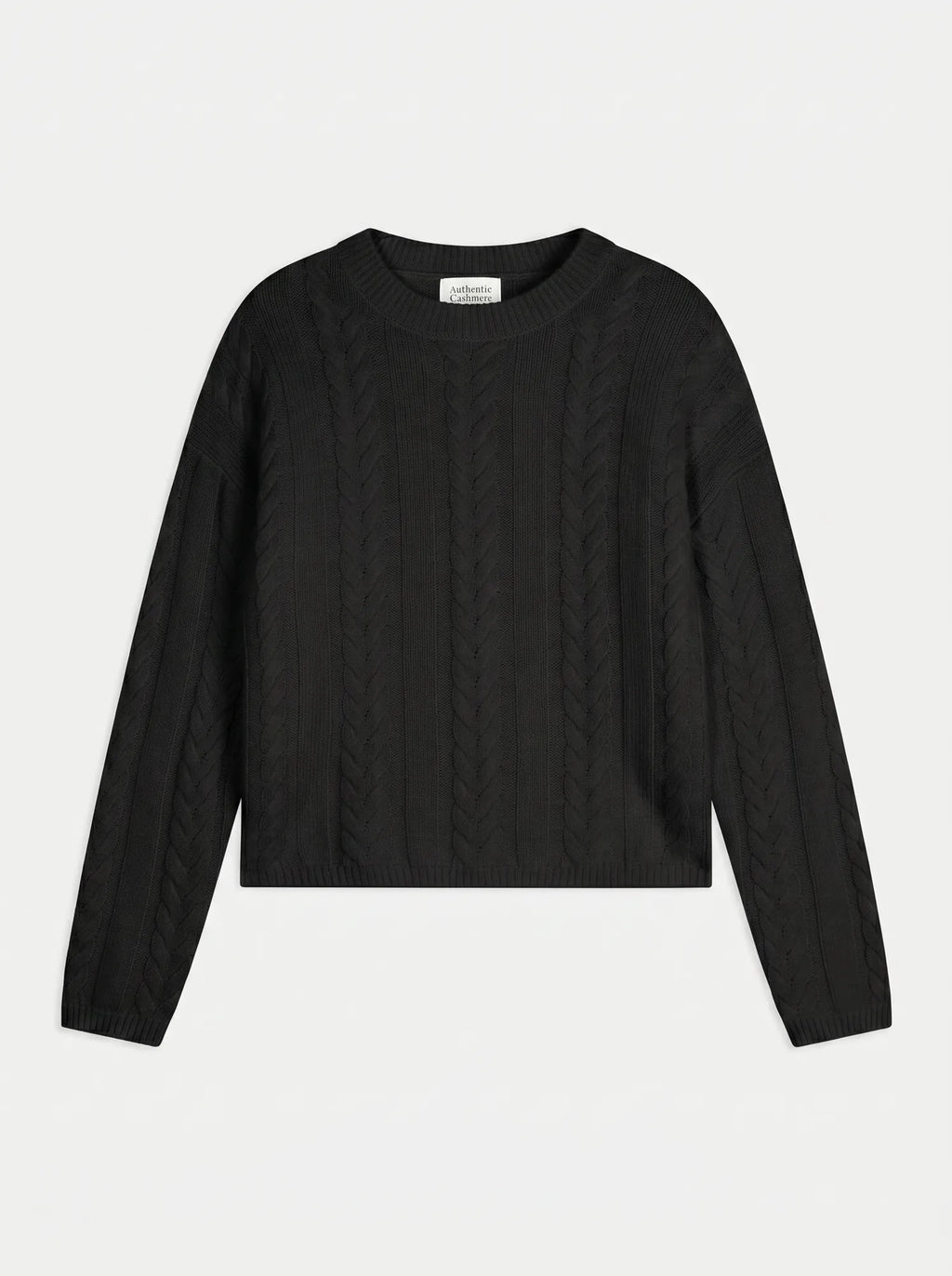ASTRID Pull Col Rond 6 Fils Noir