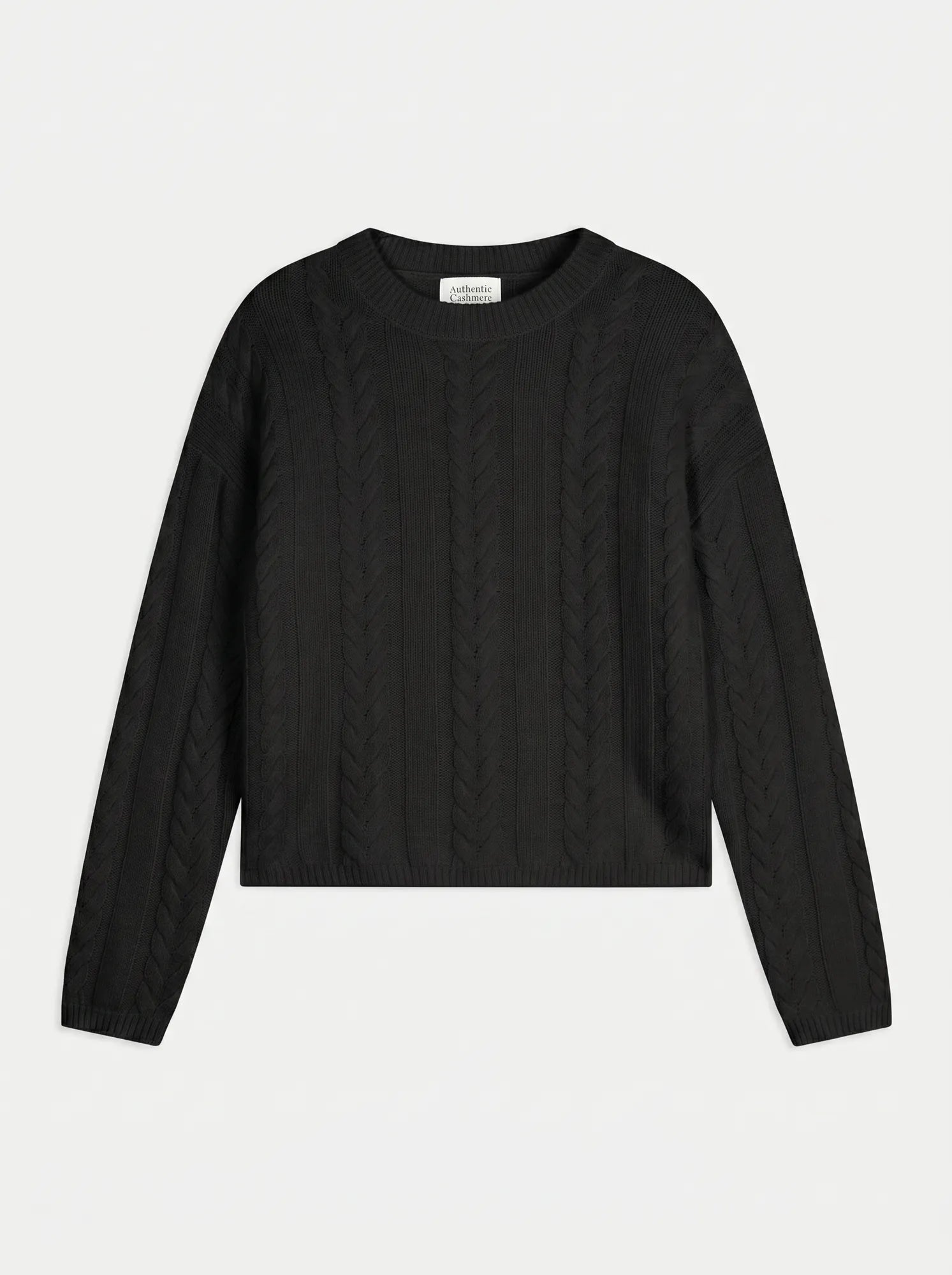 ASTRID Pull Col Rond 6 Fils Noir