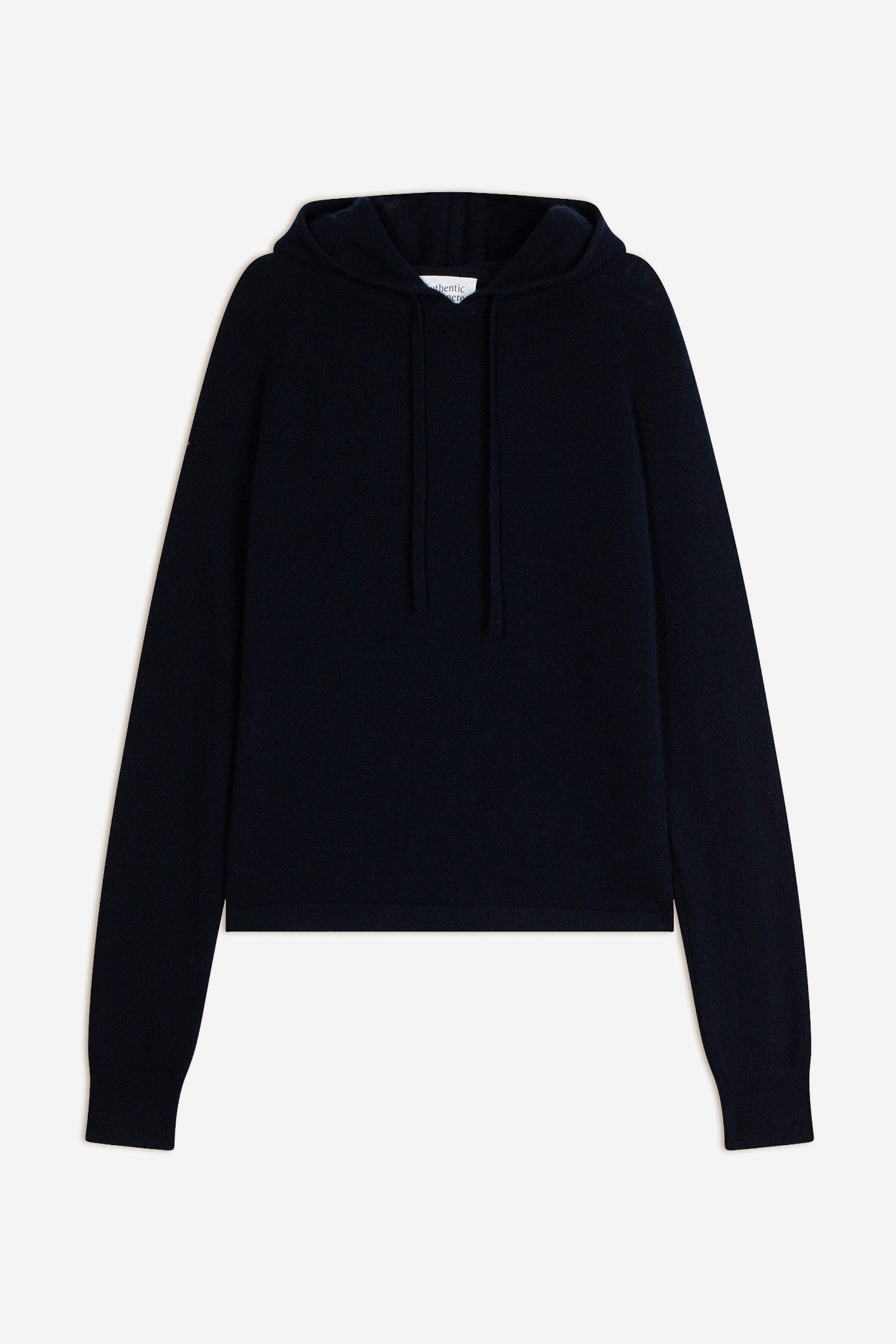 yarlside pull capuche navy 100% cachemire