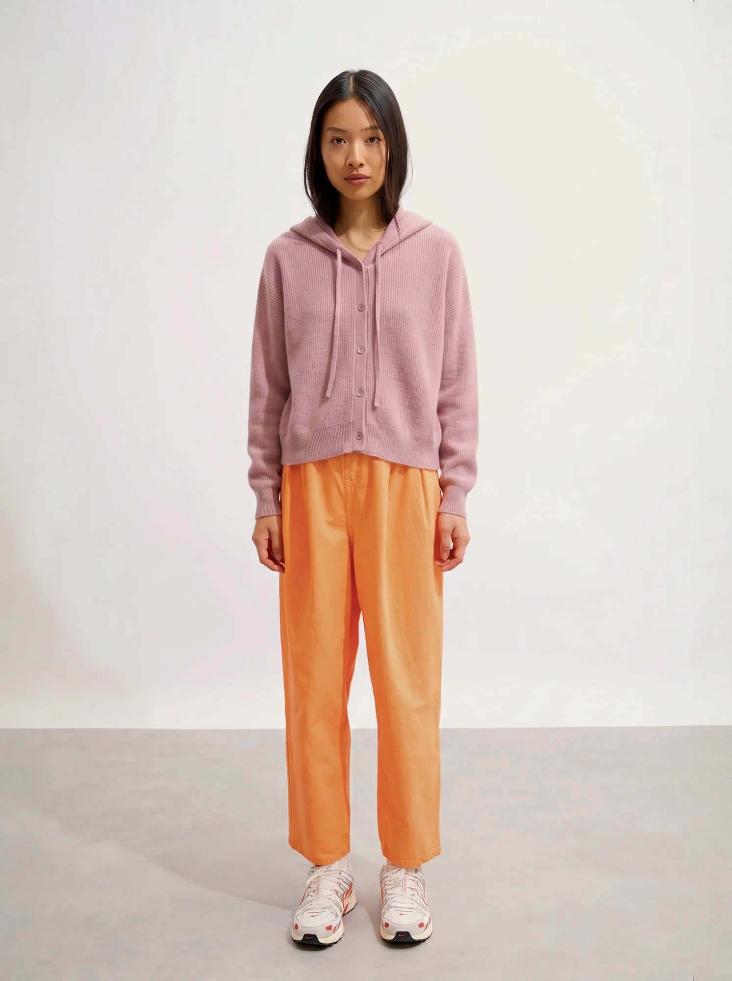 ELARA Cardigan Capuche Bois de Rose