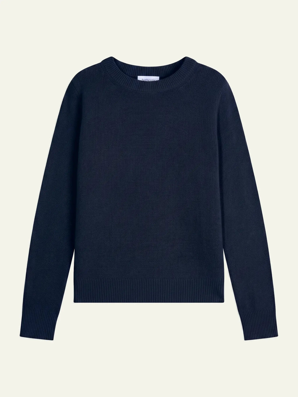 SYLOR Pull Col Rond 4 Fils Bleu Marine