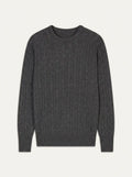 BENJAMIN Pull Col Rond Anthracite Chiné