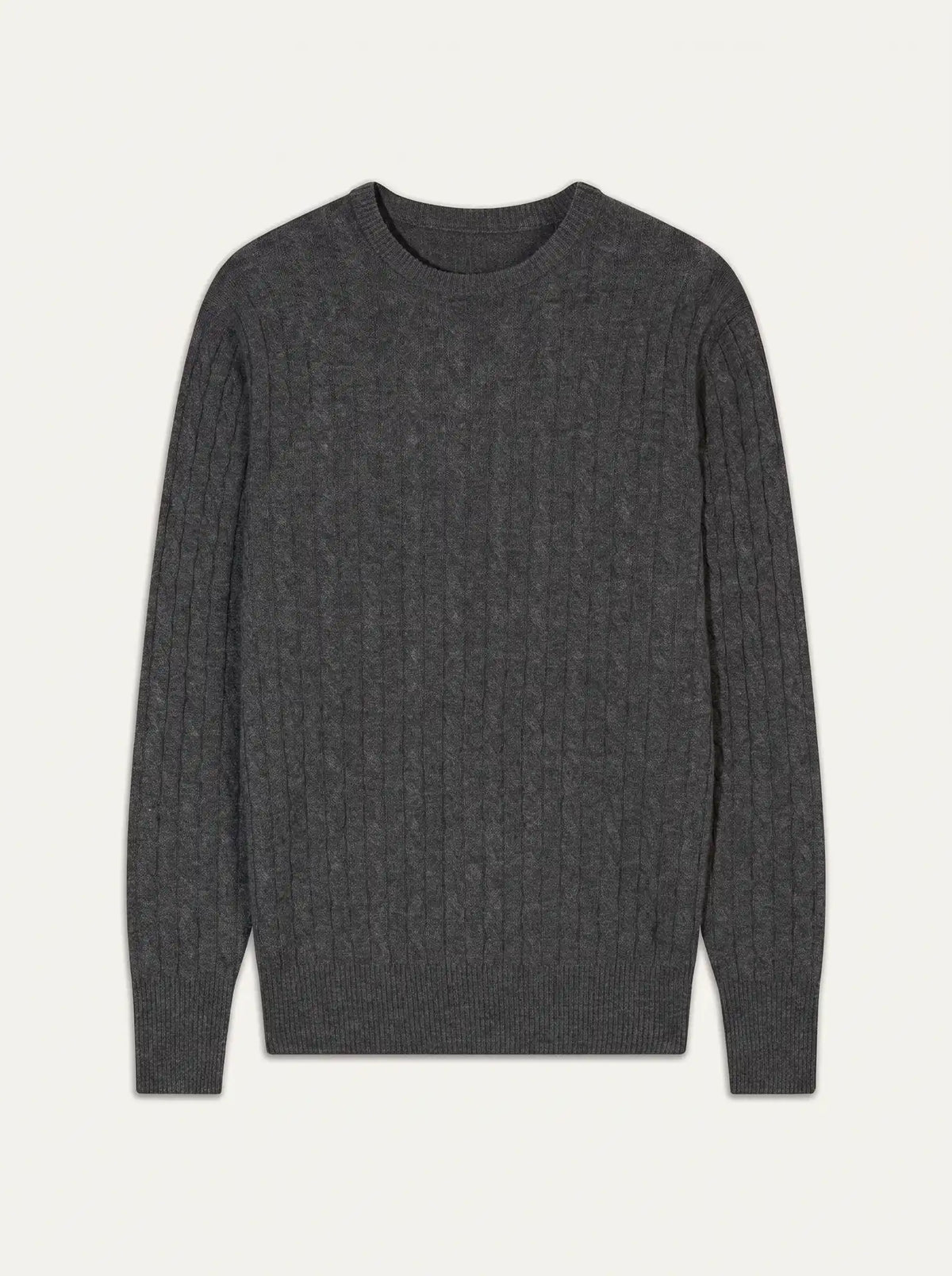 BENJAMIN Pull Col Rond Anthracite Chiné