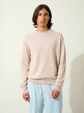 AIGLIÈRE Pull Col Rond Beige Chiné