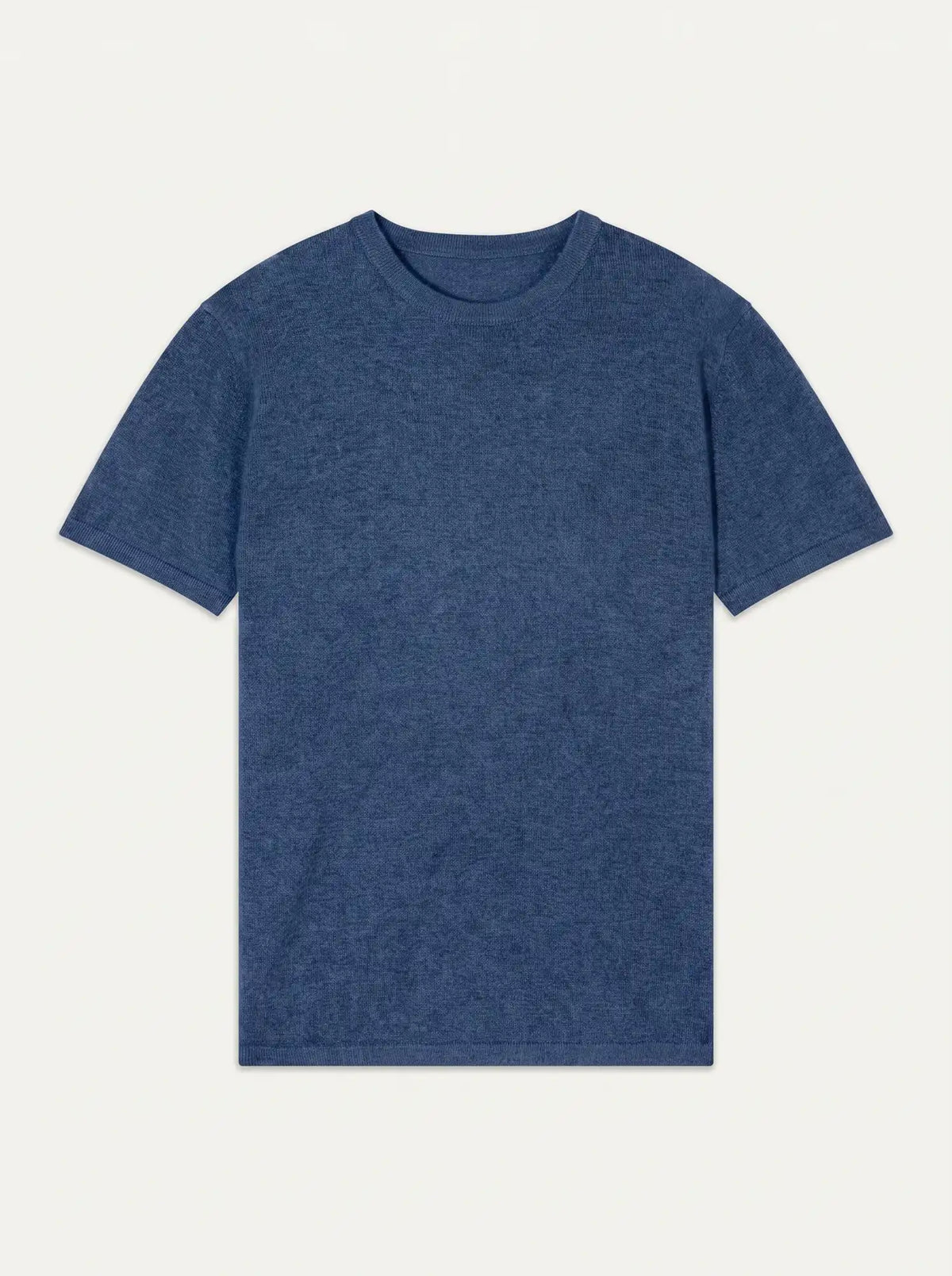 T-Shirt Col Rond Bleu Denim