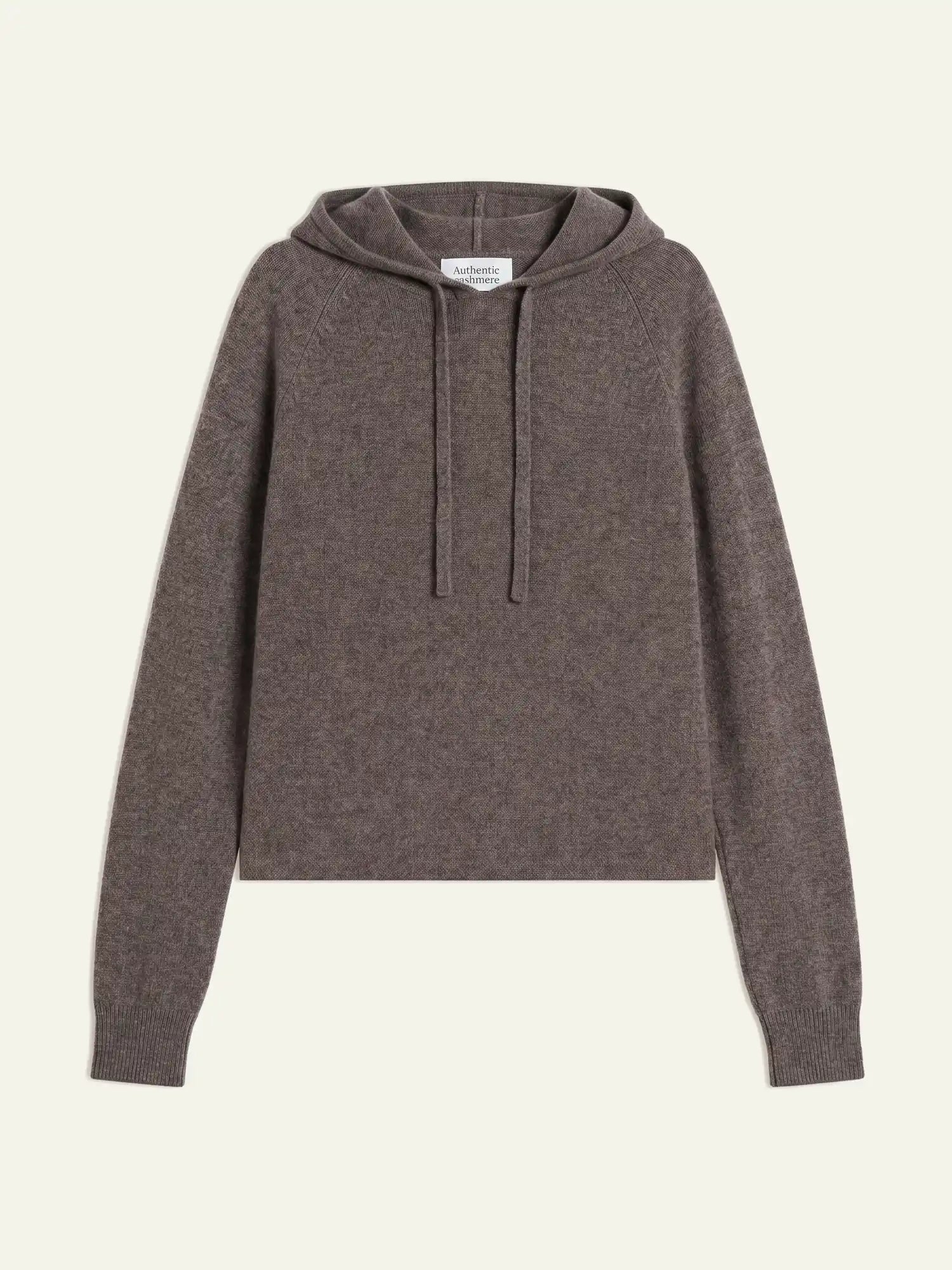 YARLSIDE Pull Capuche Taupe Chiné
