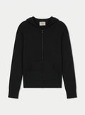 ARVION Gilet Zippé Capuche Noir
