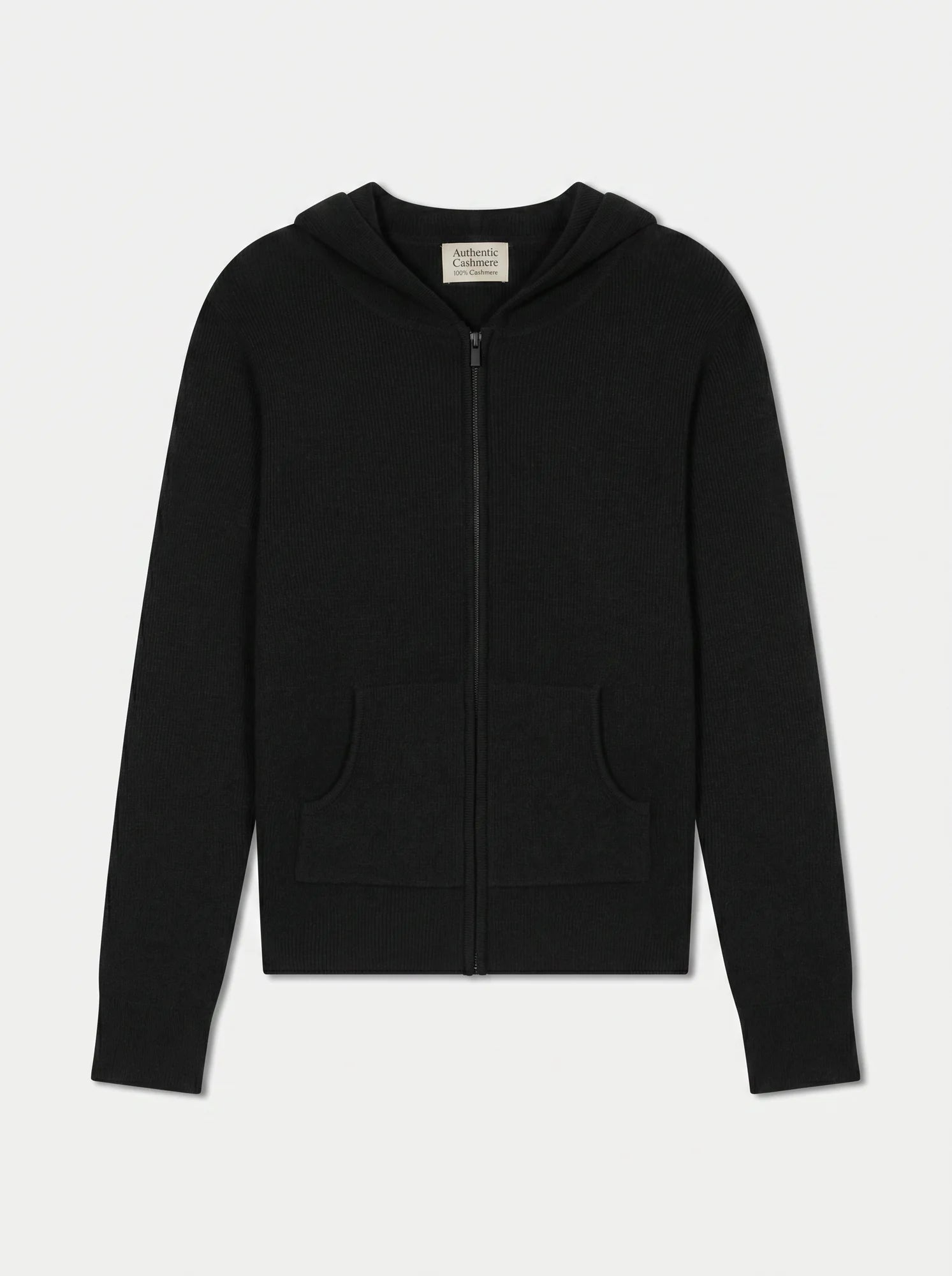 ARVION Gilet Zippé Capuche Noir
