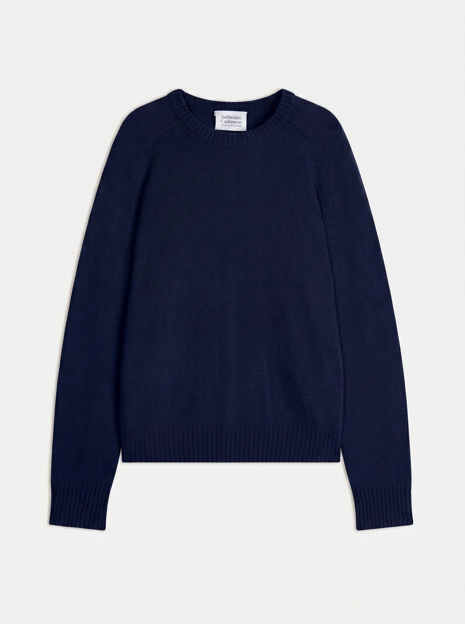 LORENA Pull Col Rond 4 Fils Bleu Marine