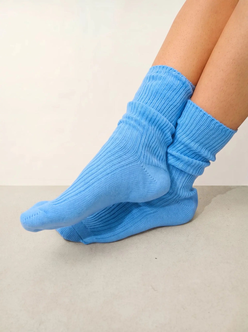 Chaussettes 4 Fils Bleu Bébé