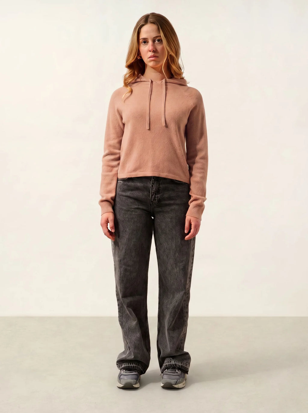 YARLSIDE Pull Capuche Camel Chiné