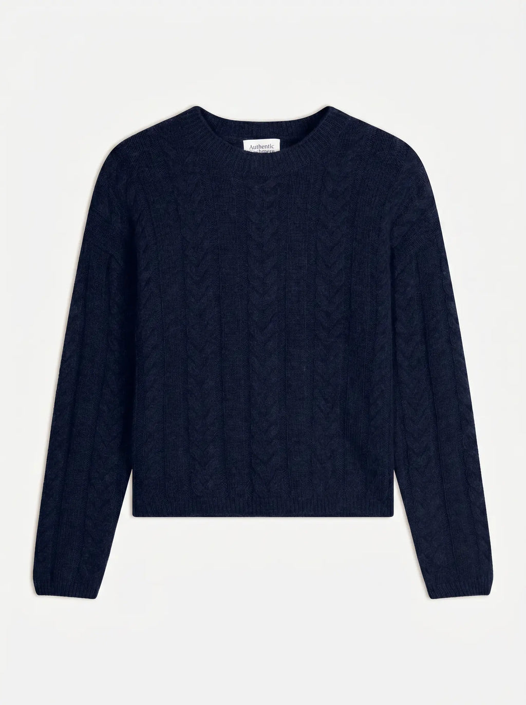 ASTRID Pull Col Rond 6 Fils Bleu Marine