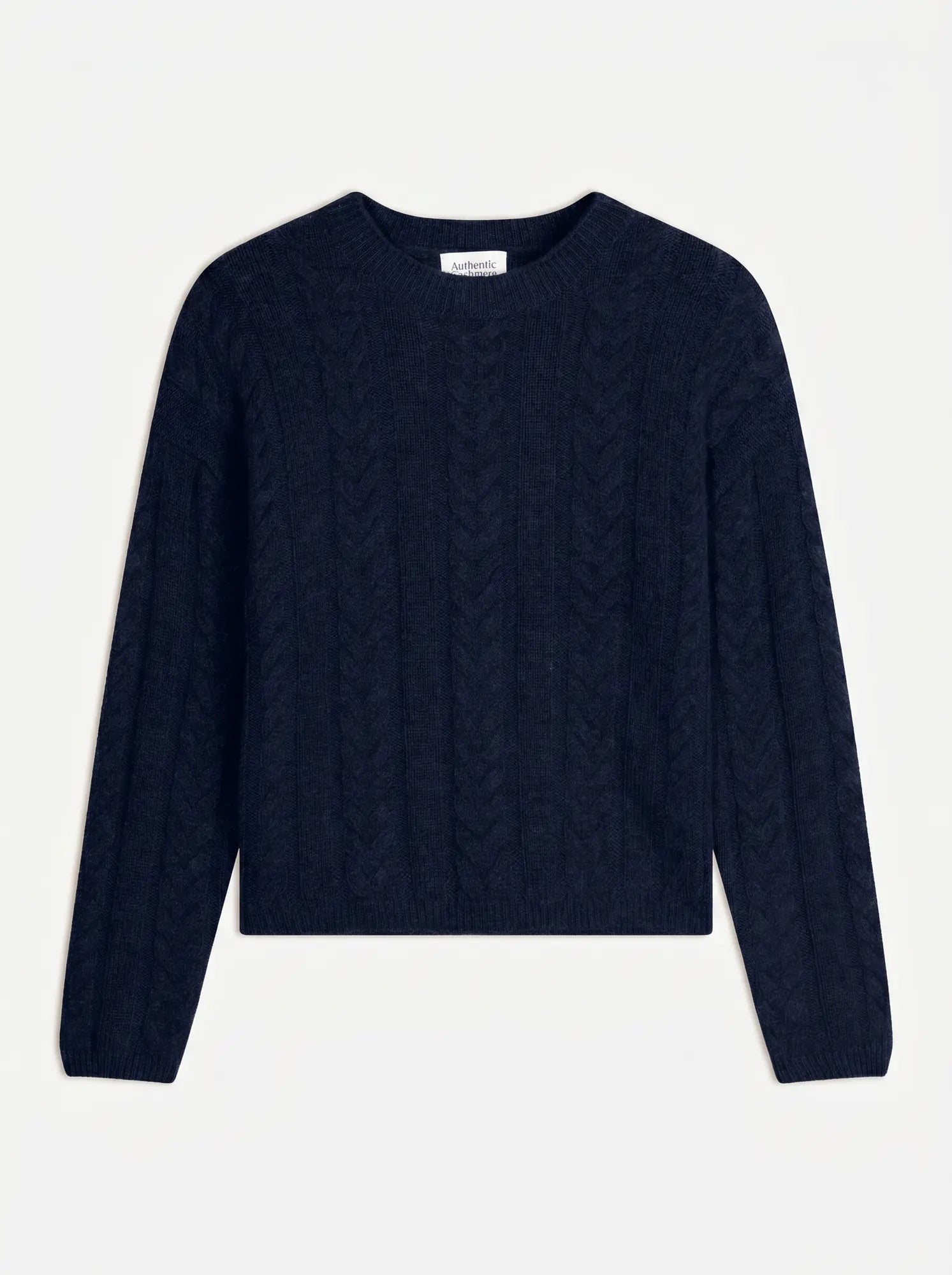 ASTRID Pull Col Rond 6 Fils Bleu Marine