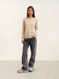 SYLOR Pull Col Rond 4 Fils Avoine