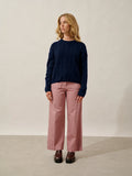ASTRID Pull Col Rond 6 Fils Bleu Marine