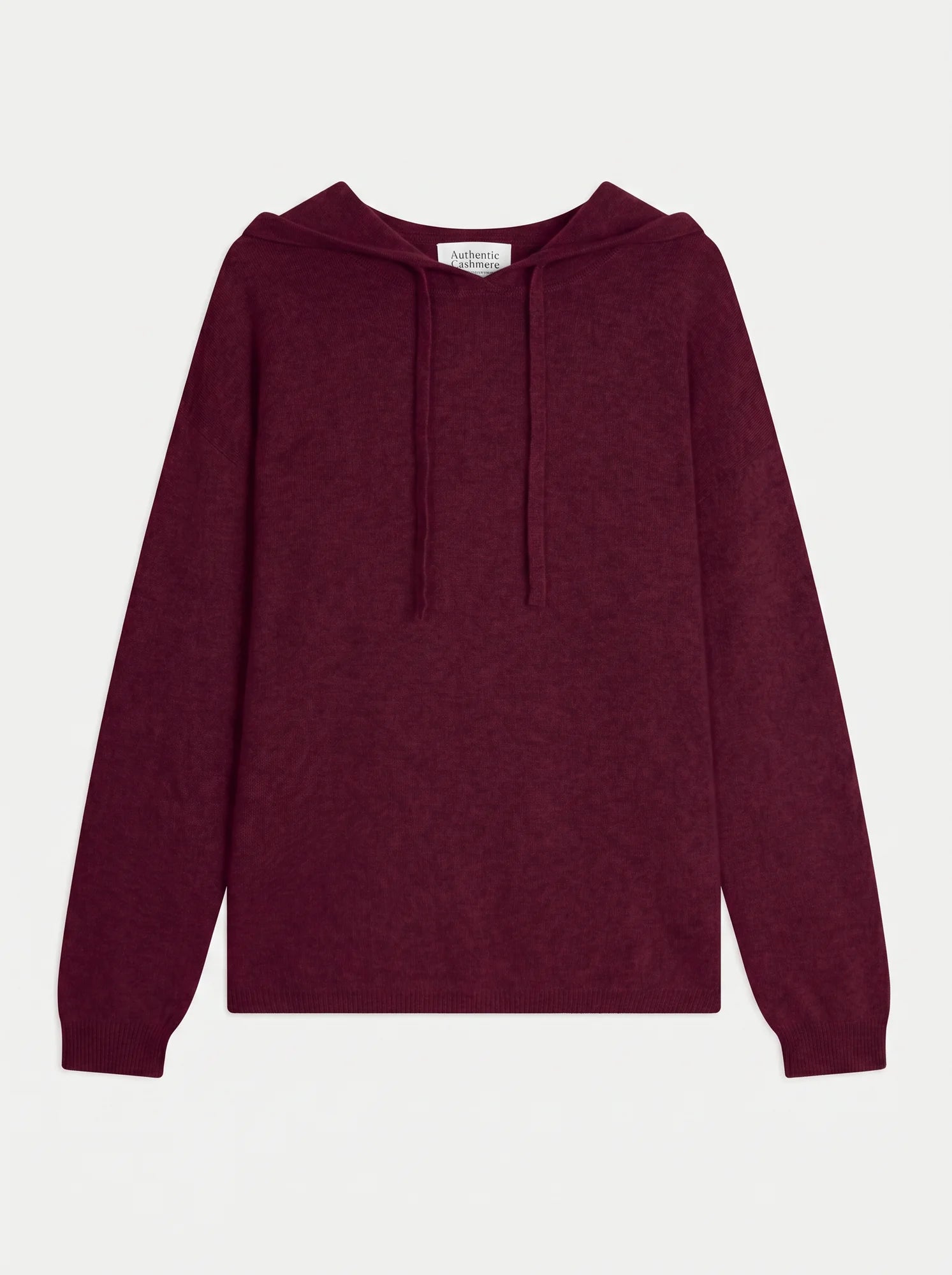 DORTE Pull Capuche Bordeaux
