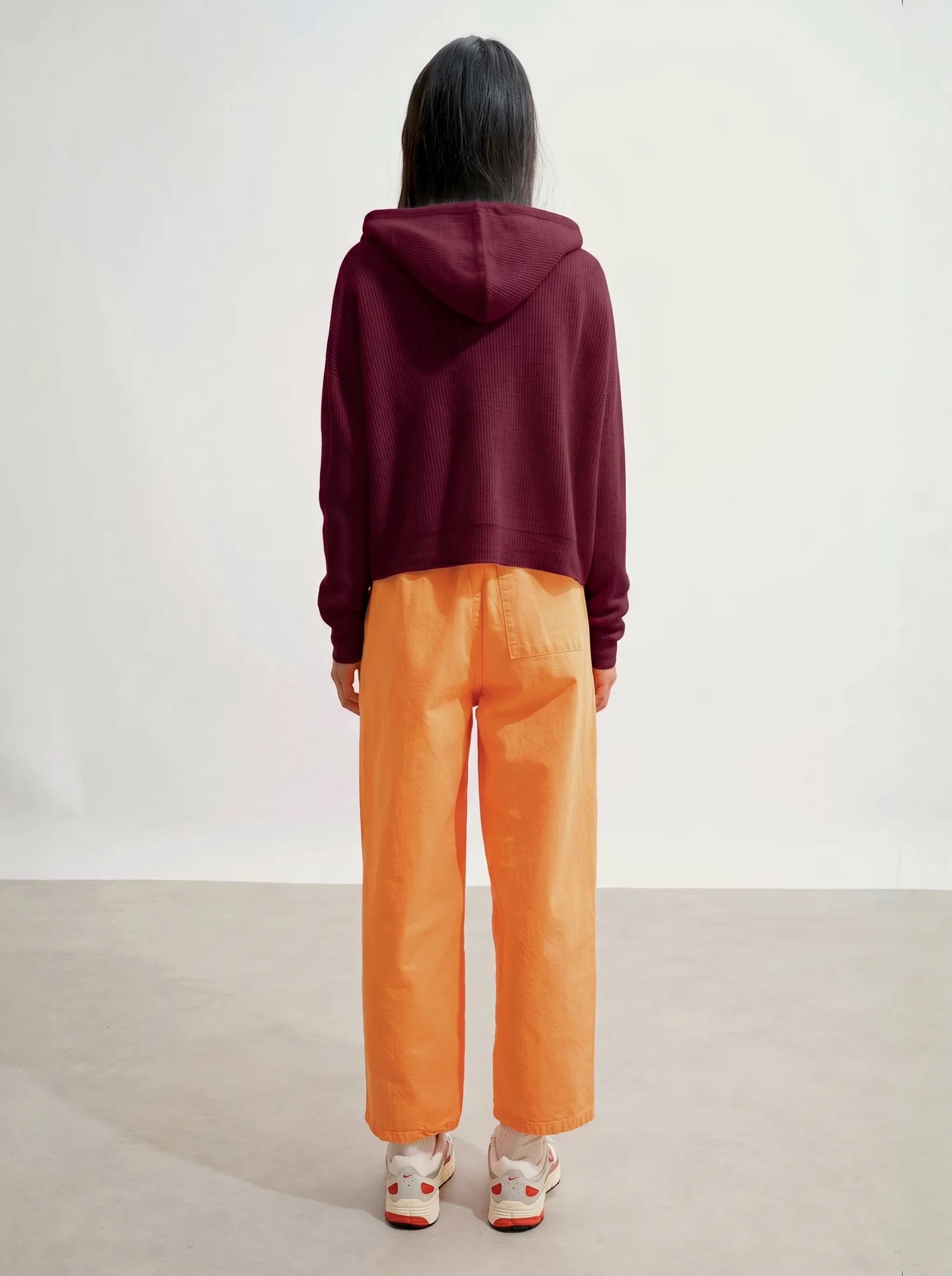ELARA Cardigan Capuche Bordeaux