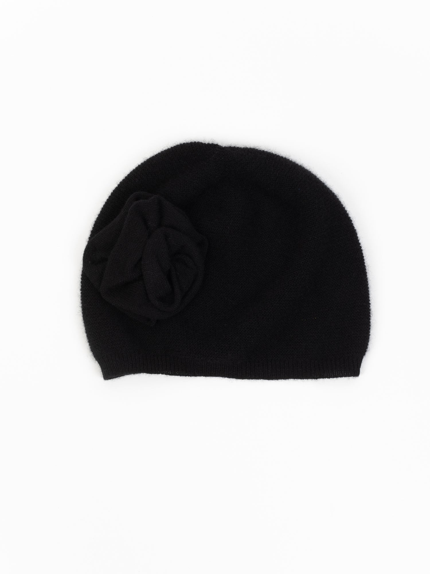 SUZANA bonnet noir 100% cachemire
